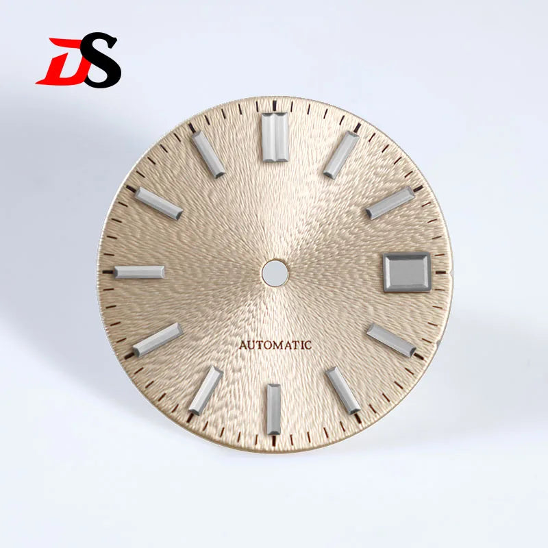 28.5mm Invisible Texture Sunburst No Lume NH35 Movement Multiple Colors