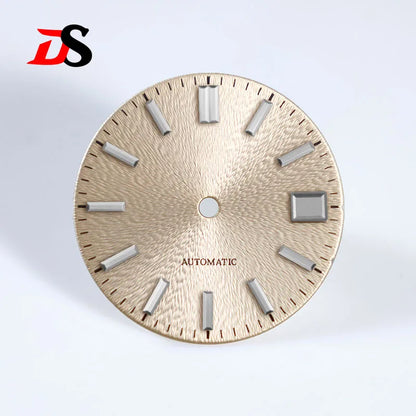 28.5mm Invisible Texture Sunburst No Lume NH35 Movement Multiple Colors