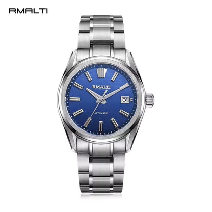 Green Linen Men's Watch Automatic Mechanical Business Watch Luxury Sapphire High-quality Linen NH35 Movement Waterproof