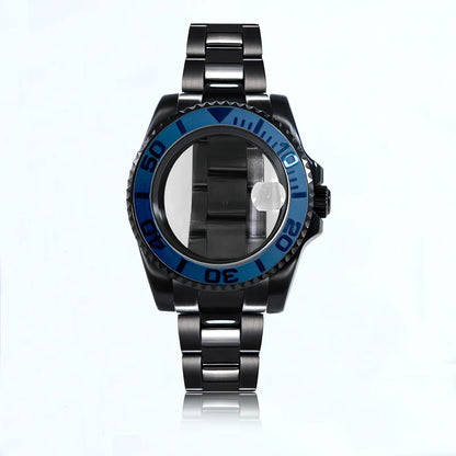 Black 40.5mm Case Oyster Bracelet 20ATM Suitable for NH34NH35/36/38ETA2824 Movement
