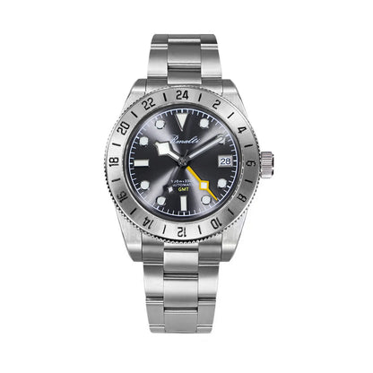 RMALTI 38.5mm Retro Bgw9 C3 Lume Sapphire Glass Bezel Luxury Men's Automatic Mechanical Watch 10ATM GMT NH34A Movement