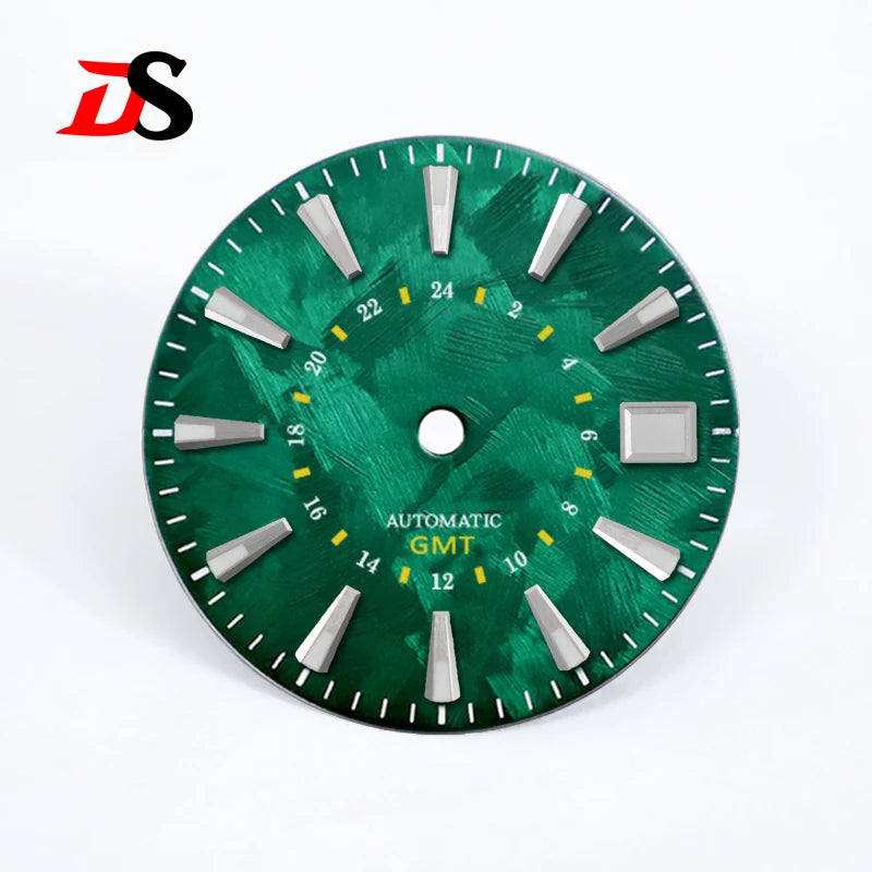 Sakura Yellow Orange GMT Dial Blue Green Luminous NH34/NH35 Movement 28.5mm
