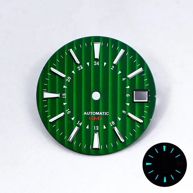 NH34 GMT Bamboo GS Sunburst Dial