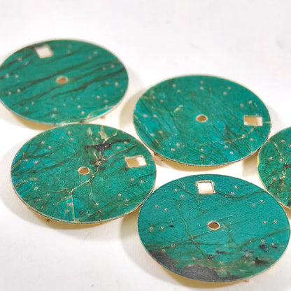 Green Labradorite Natural Dia l28.5mm No Date NH38NH35 Movement Stone Dial