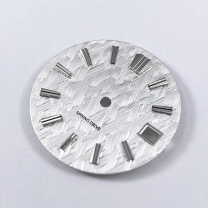 No Date 28.5mm Ice Forests Dial for NH34 NH35 Movement Blue Lume/no Lume