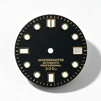 Marinemaster MM Index Dial Gold BGW9 C3 Lume for NH35NH36 Movement 28.5mm