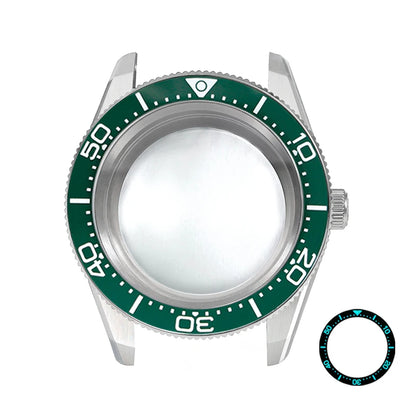 38mm CTZ Case with Bezel 38x30.6mm One-way Rotating Sapphire Crystal AR NH35 for 28.5mm NH34 120 Clicks