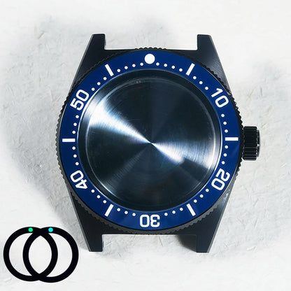 62MAS 40mm Black Case PVD Stainless Steel Case Sapphire Glass AR Coating NH34GMT NH35 Arab Bezel Ceramic