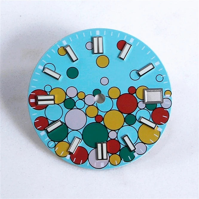 28.5mm Dial Colored Bubbles Matte Dial BGW9 Lume NH35 Movement