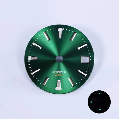 NH34 GMT Bamboo GS Sunburst Dial