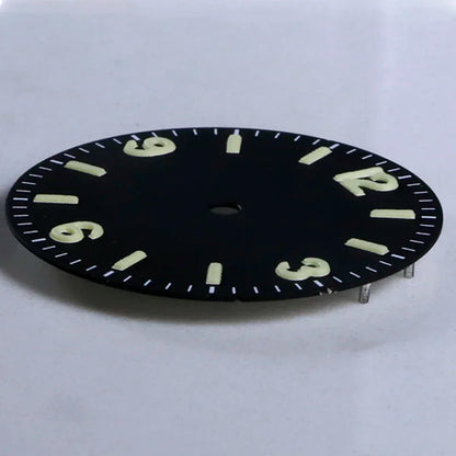 28.5mm Retro EXPII Blue Lume Matte Dial Custom Logo Text
