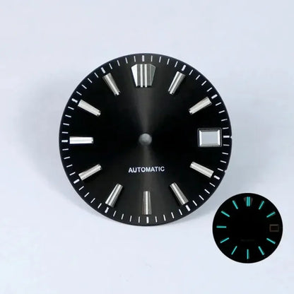 28.5mm Sunburst Dial GS MOD Blue Lume NH35 Movement No Lume