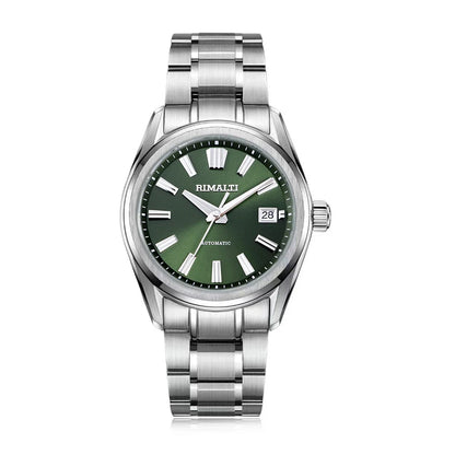 RIMALTI 40mm Watch Linen Dial High-quality Automatic Mechanical Luxury Classic Business Watch Sapphire NH35 Movement 10BAR