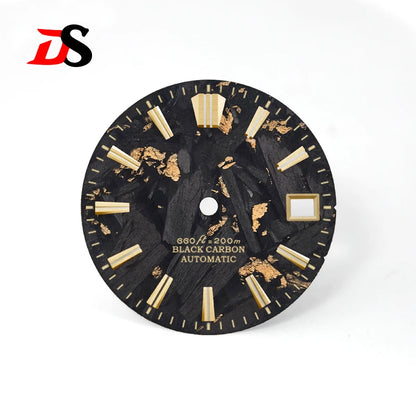 Carbon Fiber Dial GS Index Blue Support Custom Logo NH34 NH35 28.5mm