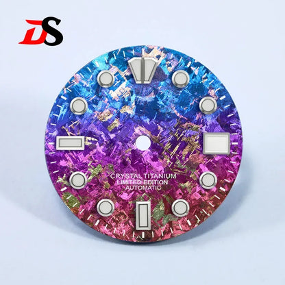 28.5mm Dial Crystal Titanium Text Dial Chaotic Texture BGW9 C3 Lume NH35 Movement