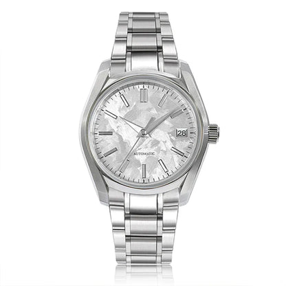 38mm 62GS Sakura Spring Stainless Steel Man Madam Watch Bubble Dome Glass AR Coating High-quality NH35 Movement