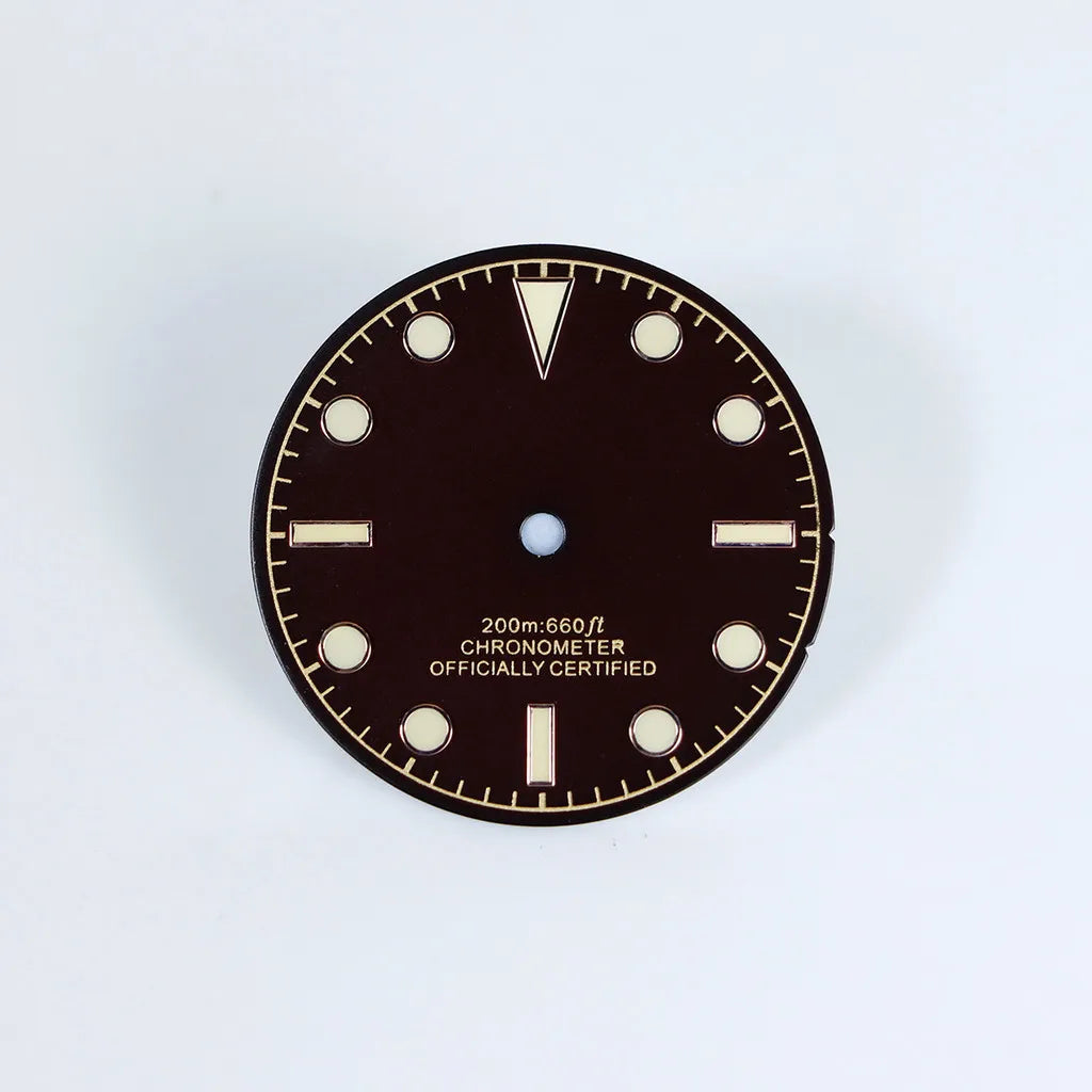 28.5mm Retro Dial No Date BGW9 C3 Lume NH35NH36 Movement