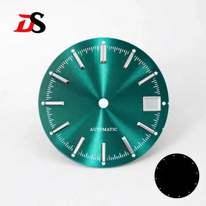 28.5mm Dia Blue Lume Sunburst Dial NH35 Movement