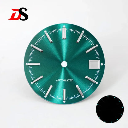 28.5mm Dia Blue Lume Sunburst Dial NH35 Movement