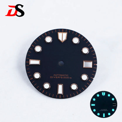 Birch Matte Dial Blue Lume GS MOD for NH35/NH36 Movement 28.5mm Stone