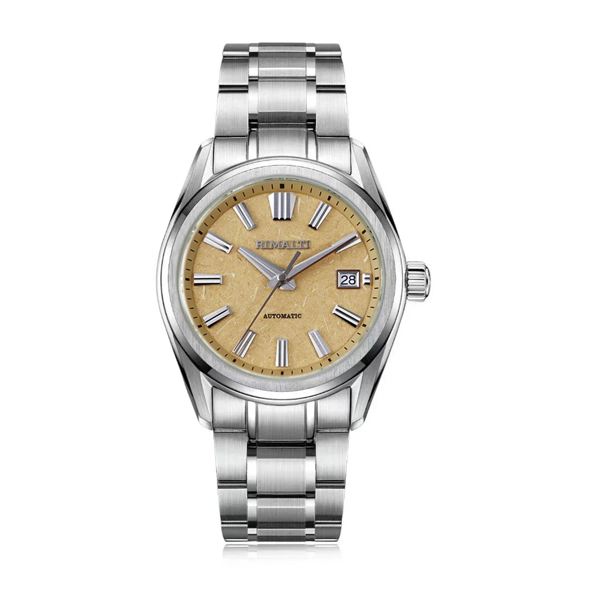 RIMALTI 40mm Watch Linen Dial High-quality Automatic Mechanical Luxury Classic Business Watch Sapphire NH35 Movement 10BAR