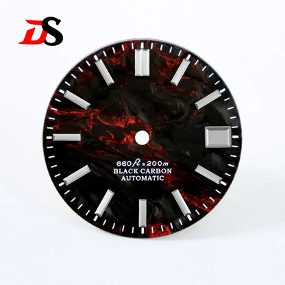 Lava Carbon Fiber No Lume NH35 NH38 Movement 28.5mm