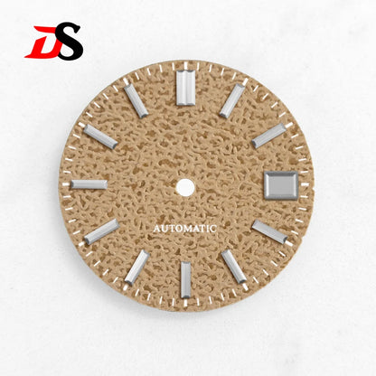 28.5mm Dial Texture Watch Faces No Lume Modified for Nh36 Nh35 Movement