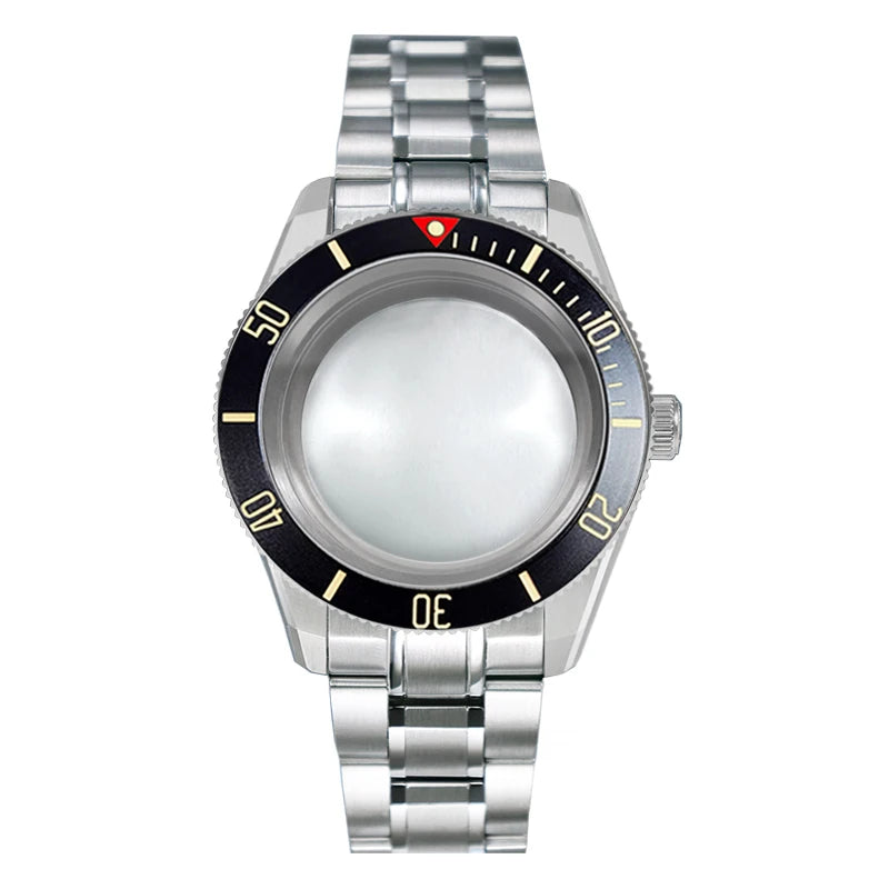 38mm Case with Bezel 38x30.6mm One-way Rotating Sapphire Crystal AR