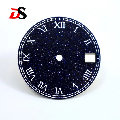 28.5mm Dial Blue Starry Sky Roman Tick Mark NH35 movement Blue Sands no date