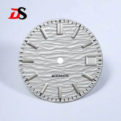 28.5mm Wave Dial Gradient No Lume for NH35/NH38 Movement 3 O'clock Date/no Date