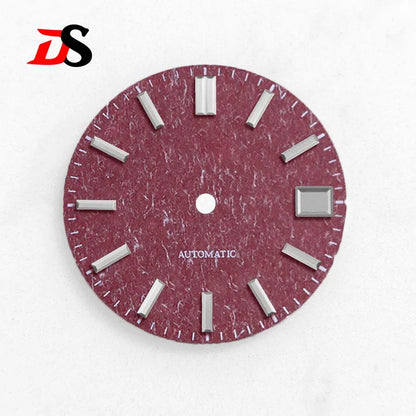 28.5mm Dial Texture Watch Faces No Lume Modified for Nh36 Nh35 Movement