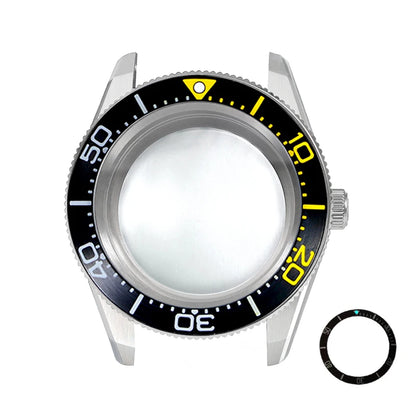 38mm CTZ Case with Bezel 38x30.6mm One-way Rotating Sapphire Crystal AR NH35 for 28.5mm NH34 120 Clicks