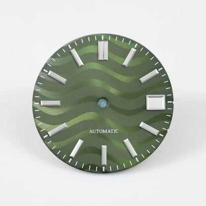 Water Ripple Dial 28.5mm Modified Watch for NH35/NH36 Movement No Lume