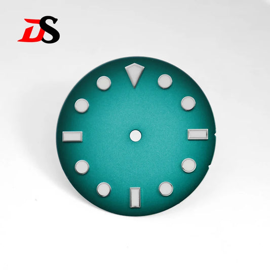 28.5mm Fine Sand Dial No Tick Mark No Literal Diamond Index BGW9 Blue Lume NH35 No Date