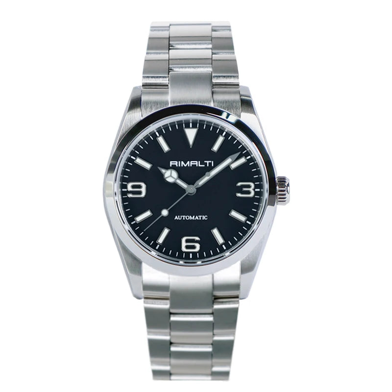 RIMALTI Man Luxury Watch 36mm Blue Lume Fashion Classic Casual Watch Unisex Automatic Mechanical Movement 10Bar