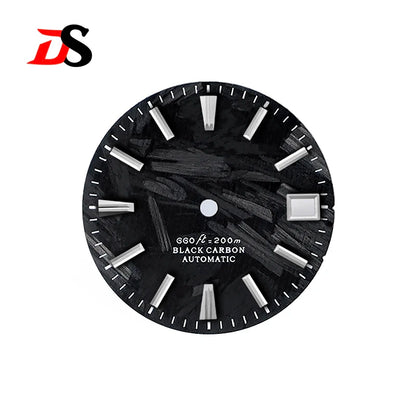 28.5mm Carbon Fiber Dial No Lume NH35 Movement