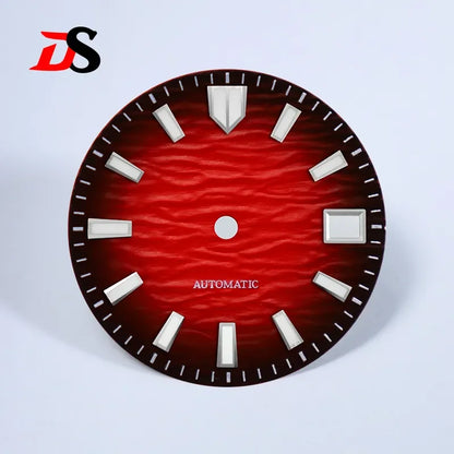 Gradient Wave Dial 28.5mm Blue Lume Date for NH35/NH38 Movement