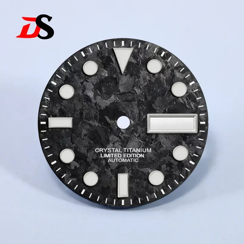 SUB 28.5mm Dial BGW9 C3 Lume Ice Crystal Titanium for NH35 NH36 Movement