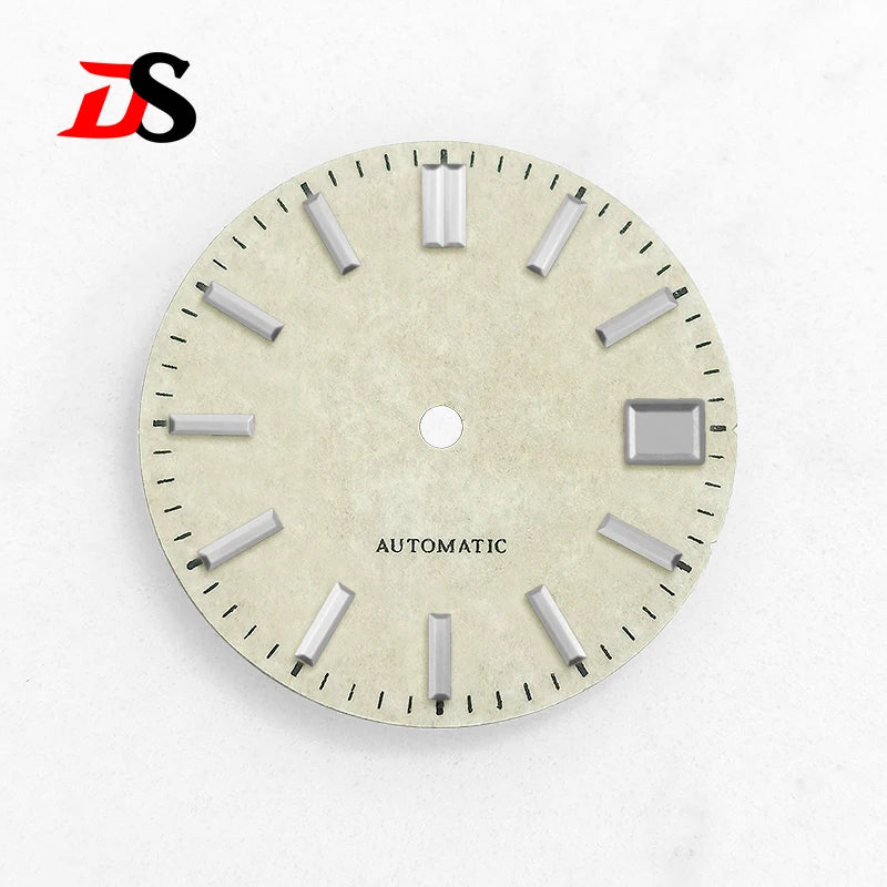 28.5MM Dial Texture Surface Watch Dial for NH35/NH36 Movement SKX007 No Lume Art Style