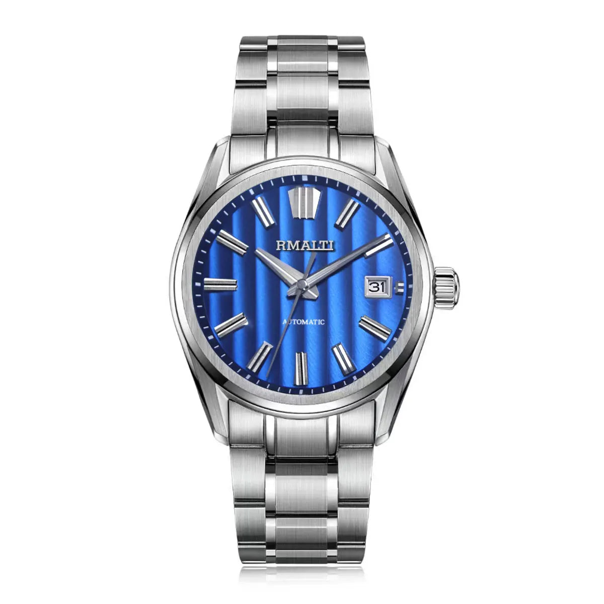 Bamboo Texture Men's Automatic Mechanical Business Watch Sapphire 10bar Japanese Sports NH35 Movement