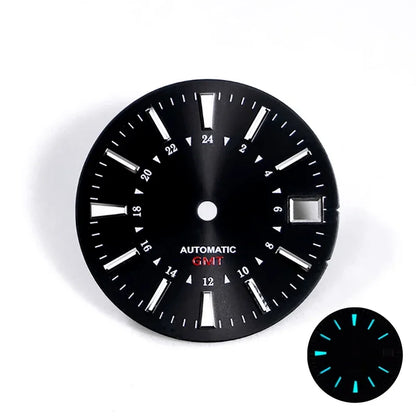 NH34 GMT Bamboo GS Sunburst Dial