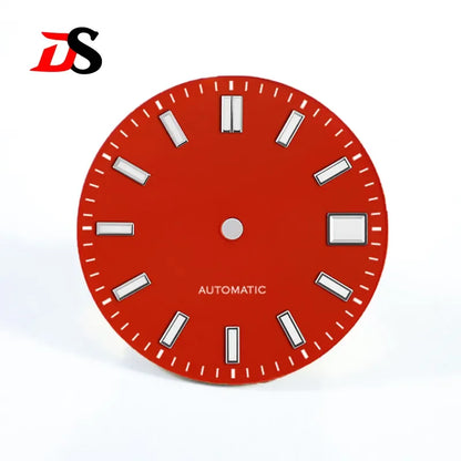 Orange Agate Stone Dial No date Natural 28.5mm NH38 Blue lume