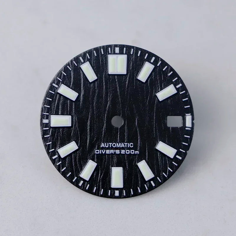 28.5mm Wave Birch Dial Green Lume NH35 Movement