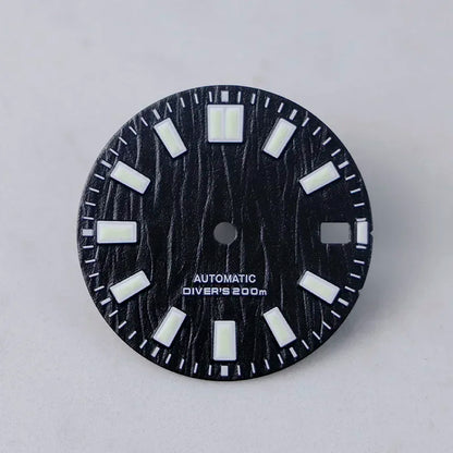 28.5mm Wave Birch Dial Green Lume NH35 Movement