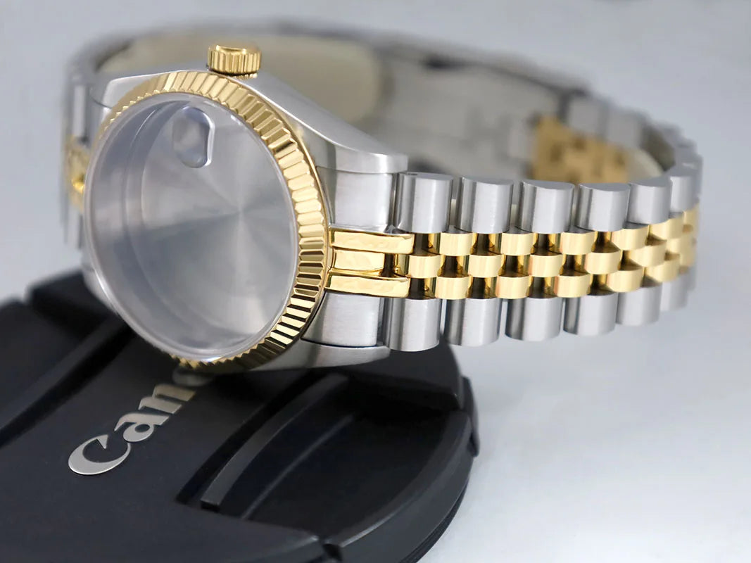 PVD Gold Rose gold 36mm Oyster Case Glass Sapphire AR Coating High Quality NH35/NH36