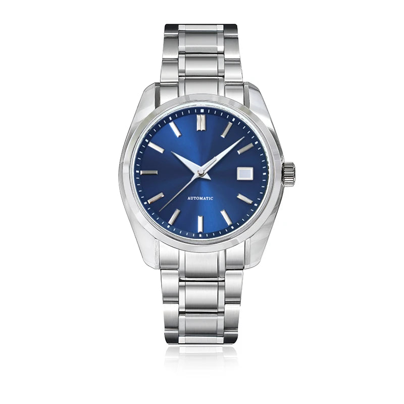 RIMALTI 40mm44gs Case Sapphire Crystal Sunburst Mechanical Men's Watch GMT NH34 Movement Is Suitable for 32.5mm Dial