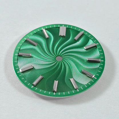 Guilloche Watch Dial 28.5mm No Lume NH35 Sterile Ice Blue Smoky Purple NH34 NH38 No Date