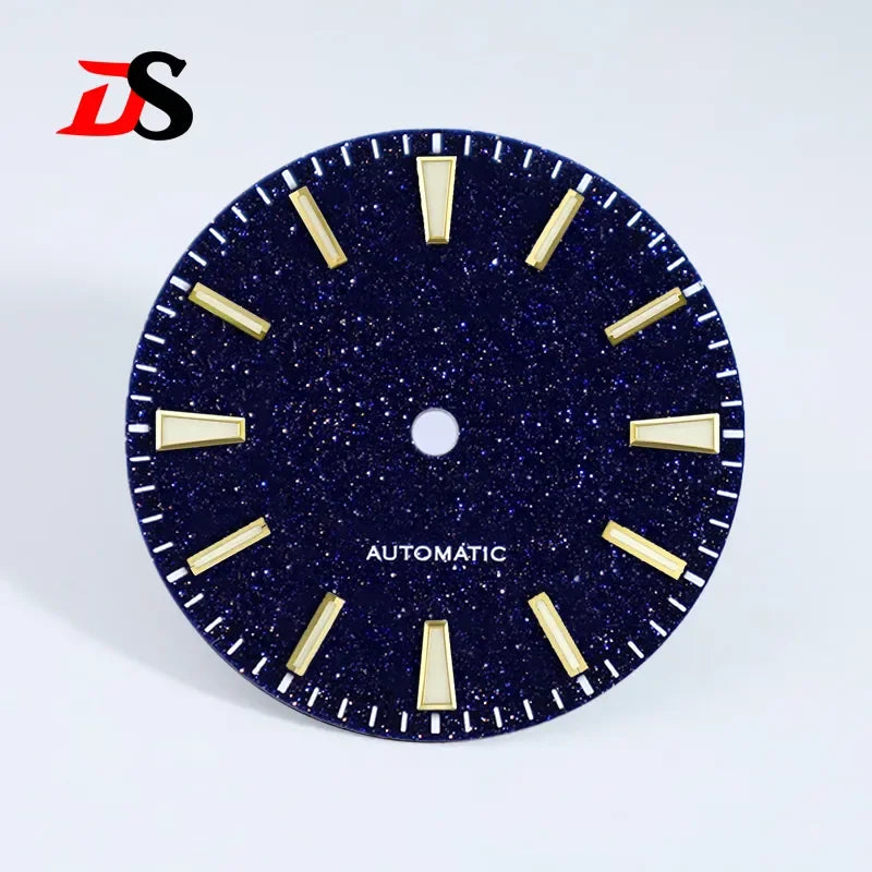 28.5mm Dial Blue Sands Dial Blue Lume for NH35 Movement Stone No Date Dial