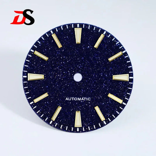 28.5mm Dial Blue Sands Dial Blue Lume for NH35 Movement Stone No Date Dial