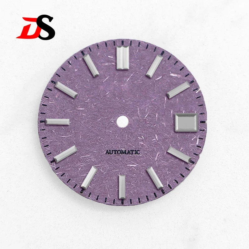 28.5MM Dial Texture Surface Watch Dial for NH35/NH36 Movement SKX007 No Lume Art Style